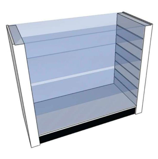 BALCÃO VITRINE COM PRATELEIRAS REGULÁVEIS B303