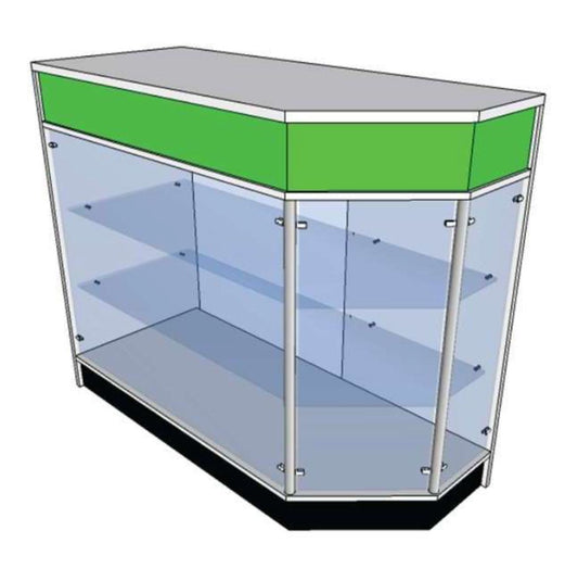 BALCÃO VITRINE EM ÂNGULO B304
